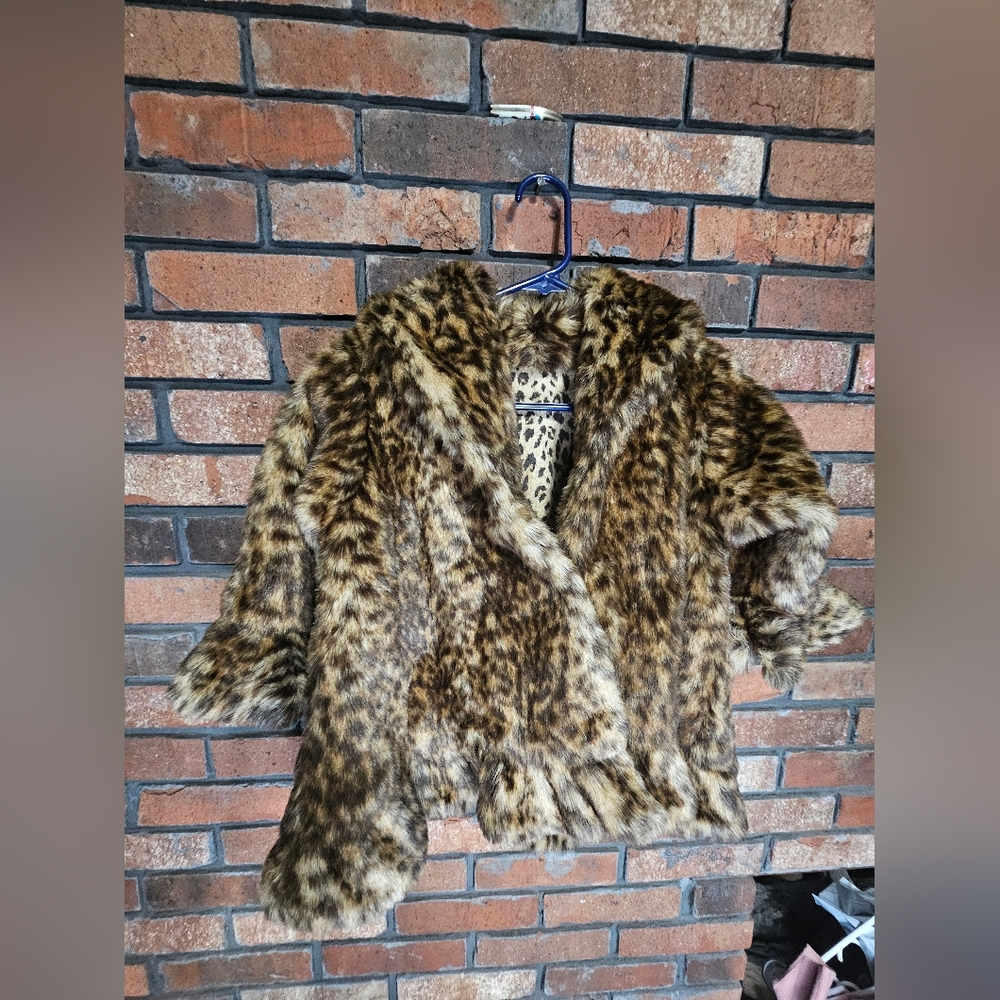 Daisy Kingdom Cheetah Print Girls Coat